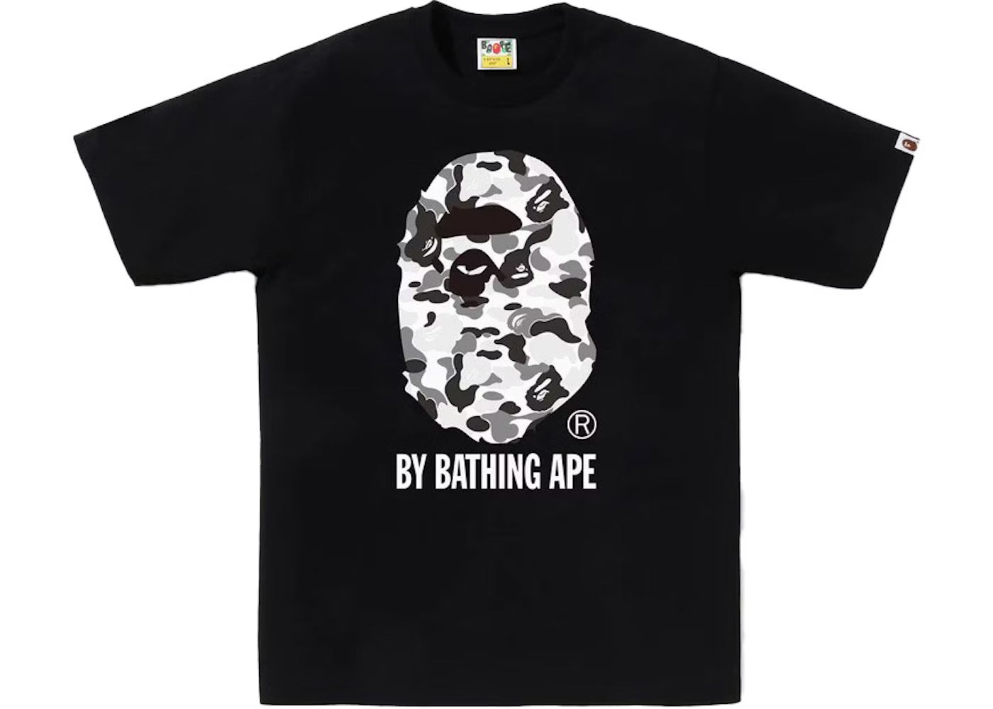Black and White Camo Bape Tee