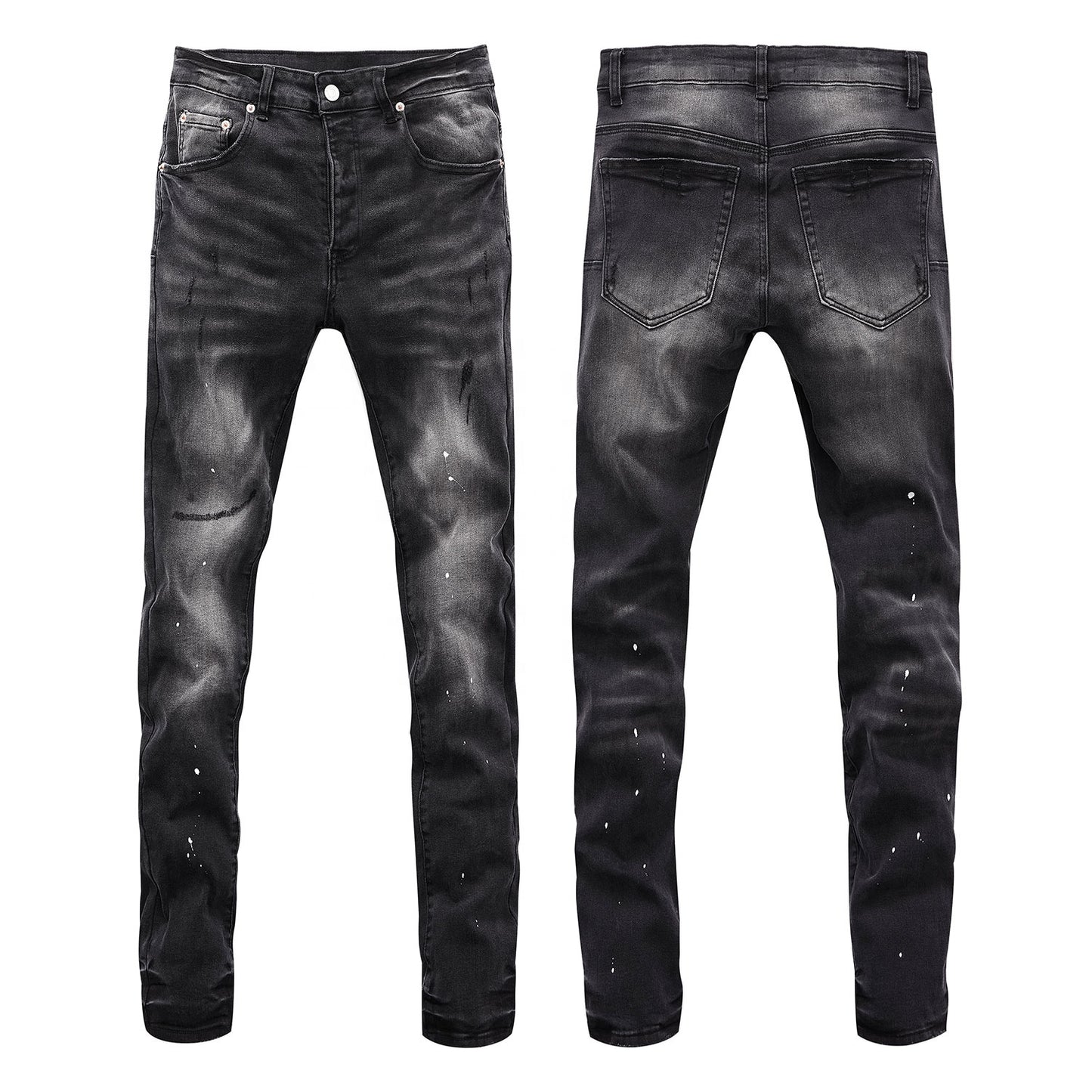 Black Purple Jeans